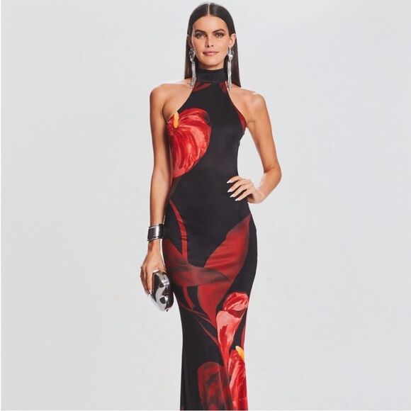 Retrofete Mabel Dress in red anthurium size XS NWT - Picture 12 of 12